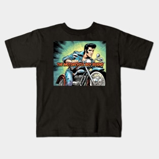 motorcycle boy reigns Kids T-Shirt